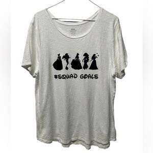 Disney Princess Squad Goals Shirt white black size XL